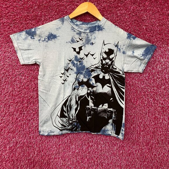 Batman Bat Silhouettes Tie Dye T-Shirt Small - Picture 1 of 4